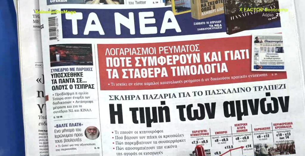 Τα πρωτοσέλιδα των εφημερίδων σήμερα