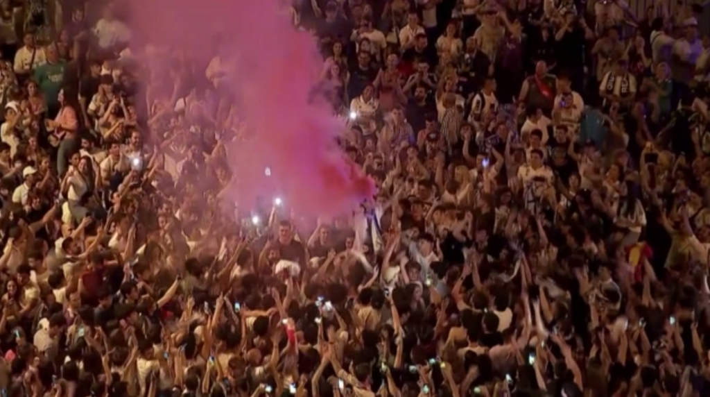 Champions League: Έξαλλοι πανηγυρισμοί στη Μαδρίτη για την κατάκτηση του τροπαίου