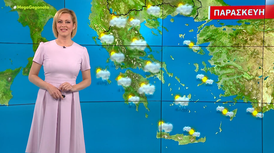 Αίθριος ο καιρός την Πέμπτη με άνοδο της θερμοκρασίας – Η πρόβλεψη της Χριστίνας Ρήγου