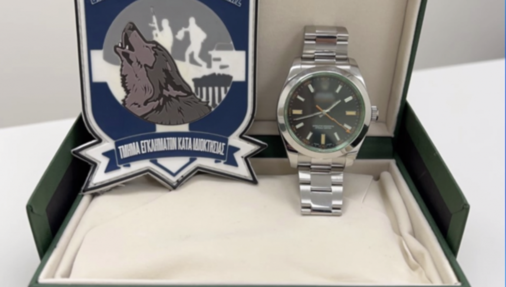 Rolex αξίας 10.000 ευρώ κλεμμένο από την Ιταλία βρέθηκε στην Αθήνα