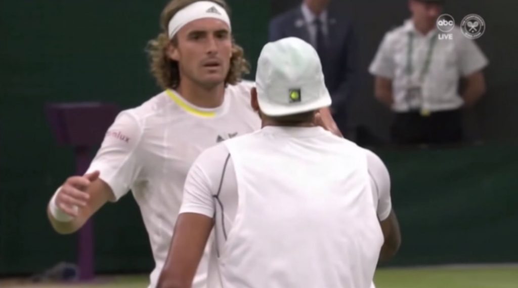 Wimbledon: Κόντρα με βαριές κουβέντες μεταξύ Τσιτσιπά και Κύργιου