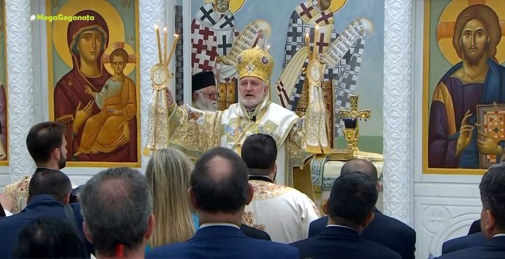 Συγκίνηση στα εγκαίνια του συμβόλου της Ορθοδοξίας στο «σημείο μηδέν»