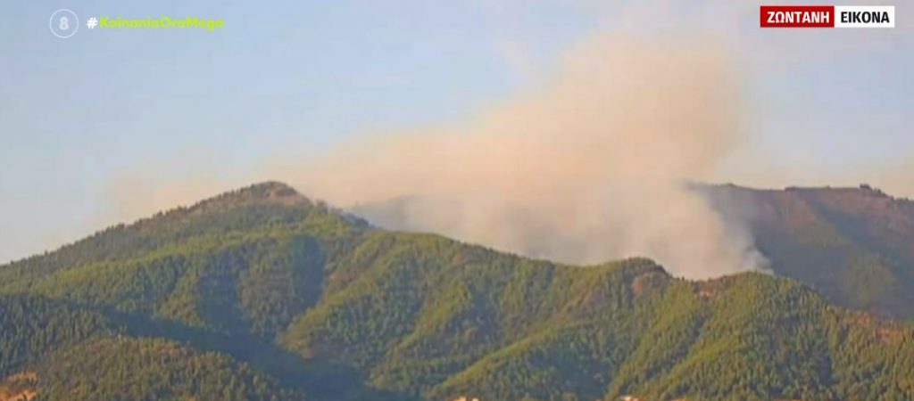Θάσος: Καίγεται δάσος – Ένας τραυματίας