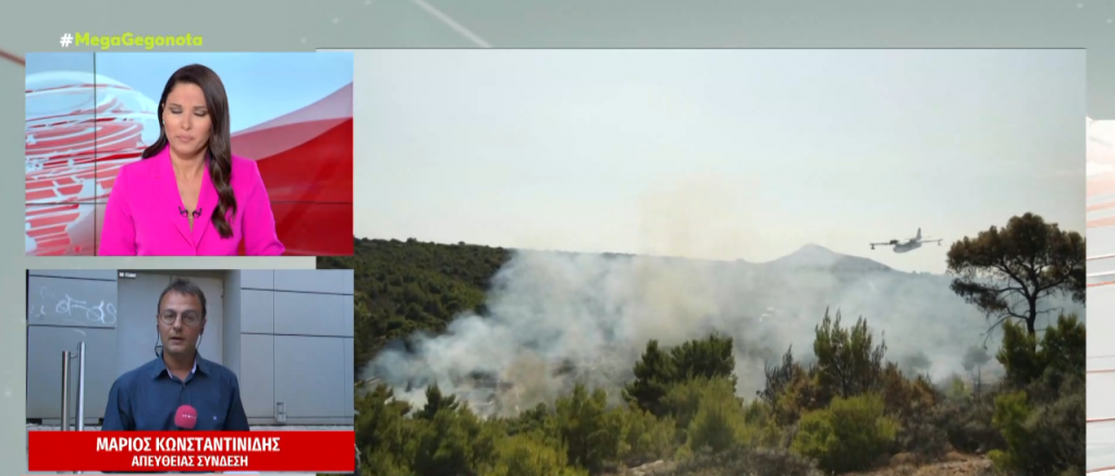 Φωτιά στον Κορυδαλλό: Στη μάχη με τις φλόγες επίγειες και εναέριες δυνάμεις