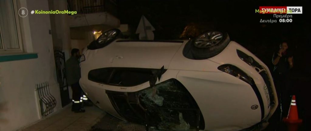 Θεσσαλονίκη: Σοβαρό τροχαίο με ανατροπή αυτοκινήτου – Τραυματίστηκε ο οδηγός