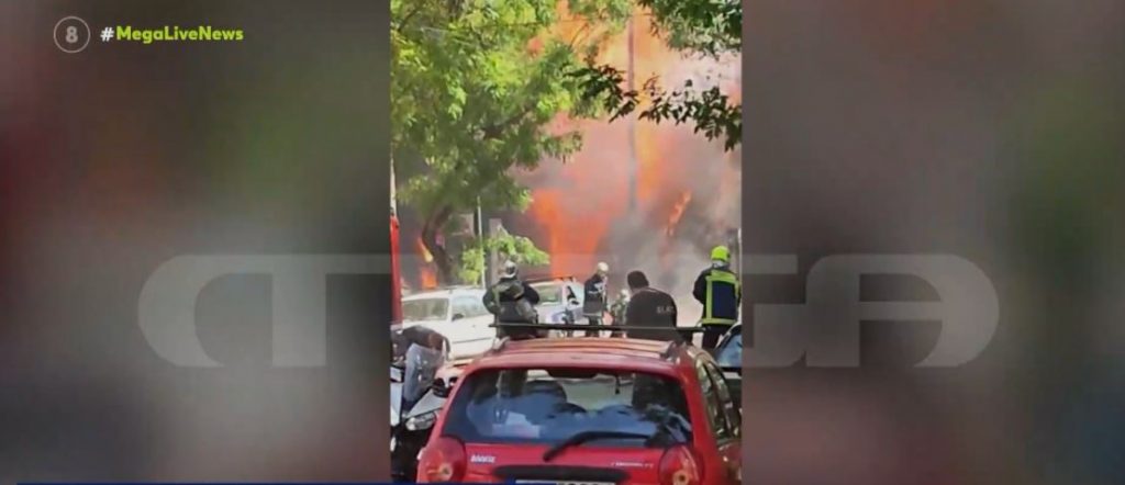Κόλαση φωτιάς στο κέντρο της Αθήνας