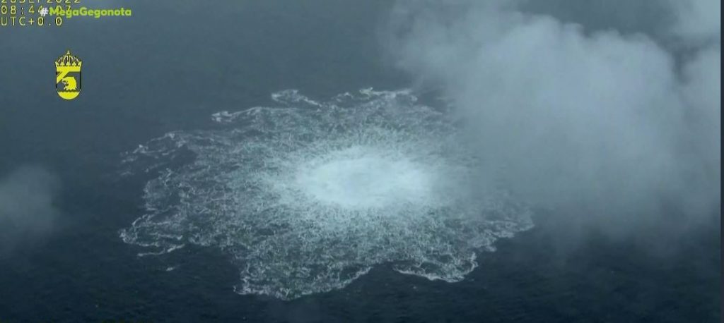 Nord Stream: Τέταρτη διαρροή εντόπισαν οι Σουηδοί στον αγωγό φυσικού αερίου