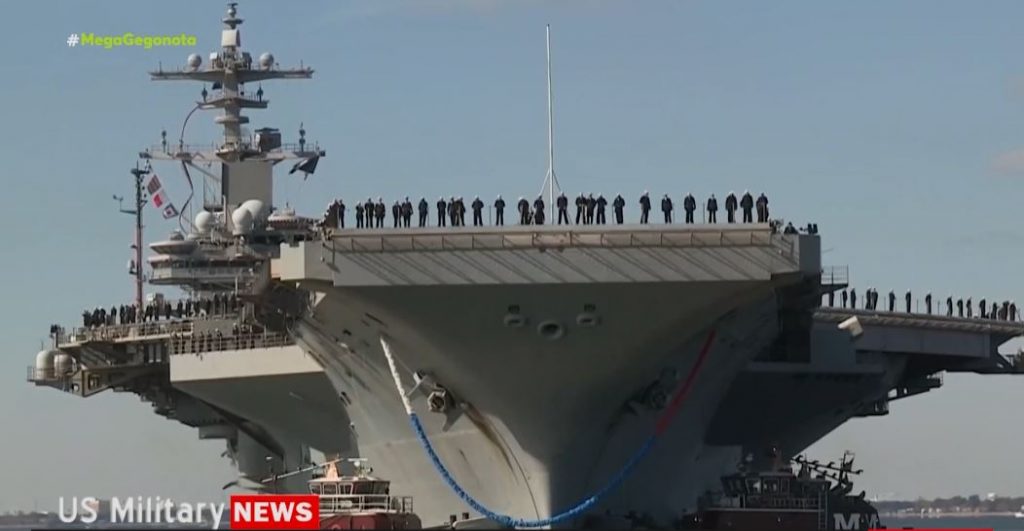 Σούδα: Το MEGA στο μεγαλύτερο και νεότερο πυρηνοκίνητο αεροπλανοφόρο των ΗΠΑ