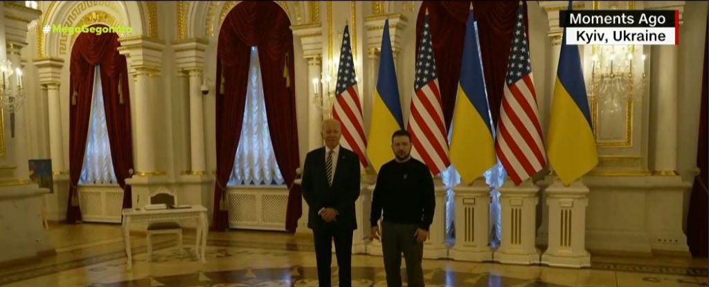 Τζο Μπάιντεν: Στο Κίεβο ο Αμερικανός πρόεδρος – Ένας χρόνος από τη ρωσική εισβολή στην Ουκρανία