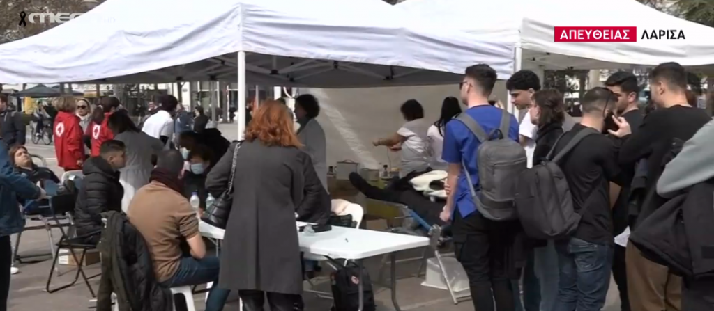 Λάρισα: Συγκινητική ανταπόκριση Λαρισαίων – Σπεύδουν μαζικά για να δώσουν αίμα