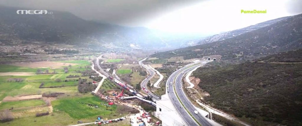 Τραγωδία στα Τέμπη: Στο σημείο που έγινε η σύγκρουση των τρένων τη μοιραία βραδιά