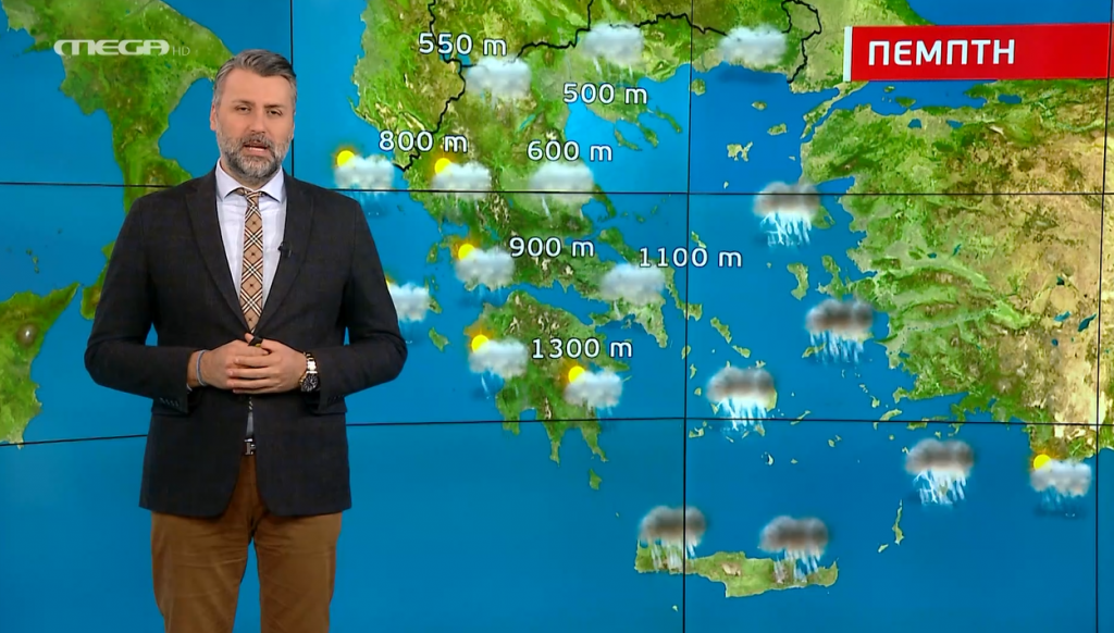 Επιμένει η κακοκαιρία και την Πέμπτη – Η πρόγνωση καιρού του Γιάννη Καλλιάνου