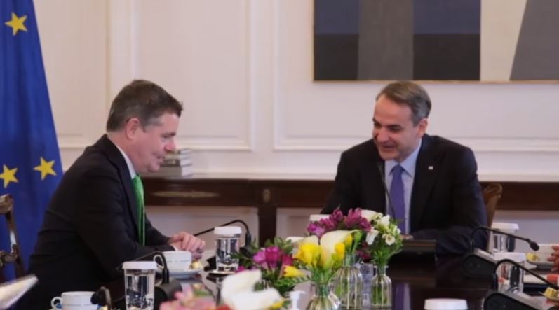Κυριάκος Μητσοτάκης: Συναντήθηκε με τον πρόεδρο του Eurogroup