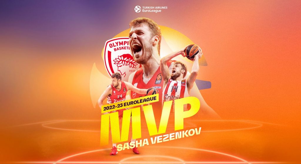 MVP της Euroleague ο Βεζένκοφ – Έτοιμος στο Κάουνας ο Ολυμπιακός