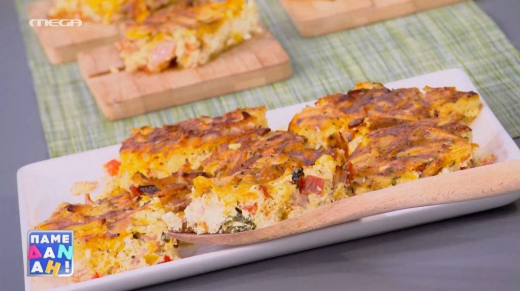 Ο Τίμος Ζαχαράτος μάς ετοιμάζει ομελέτα φούρνου