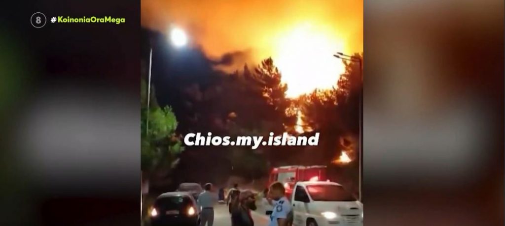 Χίος: Φωτιά σε δασική έκταση – Η πυρκαγιά προκλήθηκε από τροχαίο ατύχημα