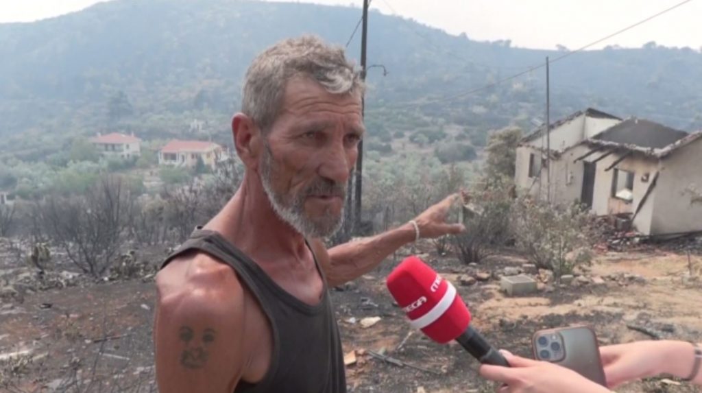 Φωτιά στο Μενίδι: Οι κόποι μιας ζωής έγιναν στάχτη μέσα σε λίγα λεπτά
