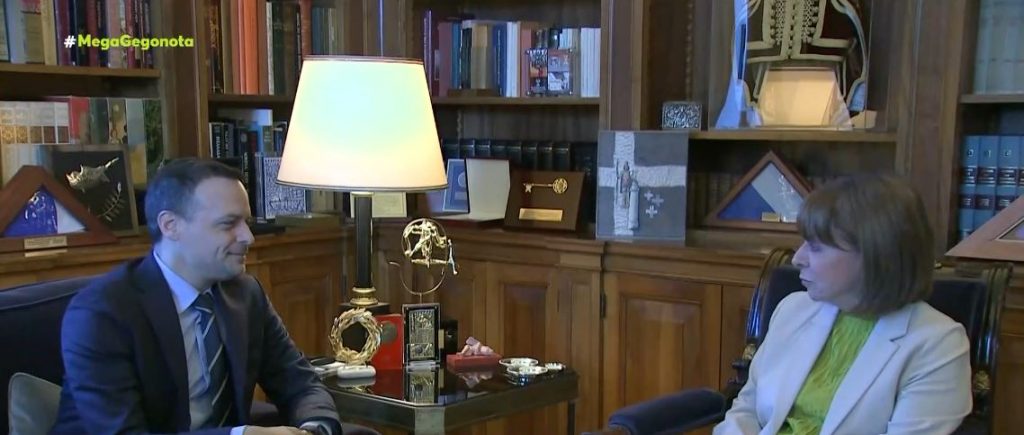 Συνάντηση Δούκα – Σακελλαροπούλου στο Προεδρικό Μέγαρο – «Αναζητούμε τις κατάλληλες πολιτικές με εφαρμογή στην πόλη»