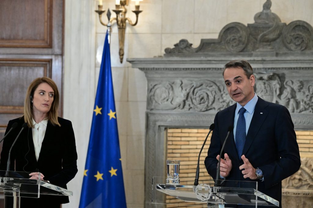 Συνάντηση Μητσοτάκη – Μέτσολα στο Μέγαρο Μαξίμου: «Το κράτος δικαίου είναι ισχυρότερο από ποτέ στην Ελλάδα»