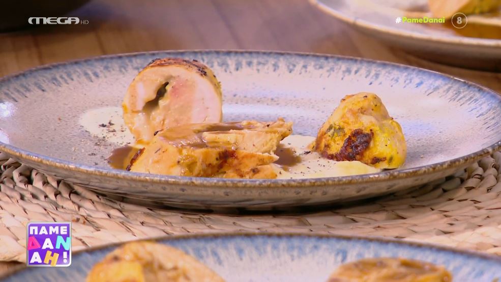 Ο Τίμος Ζαχαράτος μάς ετοιμάζει μαριναρισμένο κοτόπουλο με γιαούρτι και πουρέ σελινόριζας