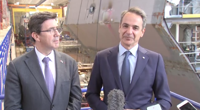 Κυριάκος Μητσοτάκης: Στα γαλλικά ναυπηγεία ο πρωθυπουργός – Αυτοψία για τις νέες φρεγάτες