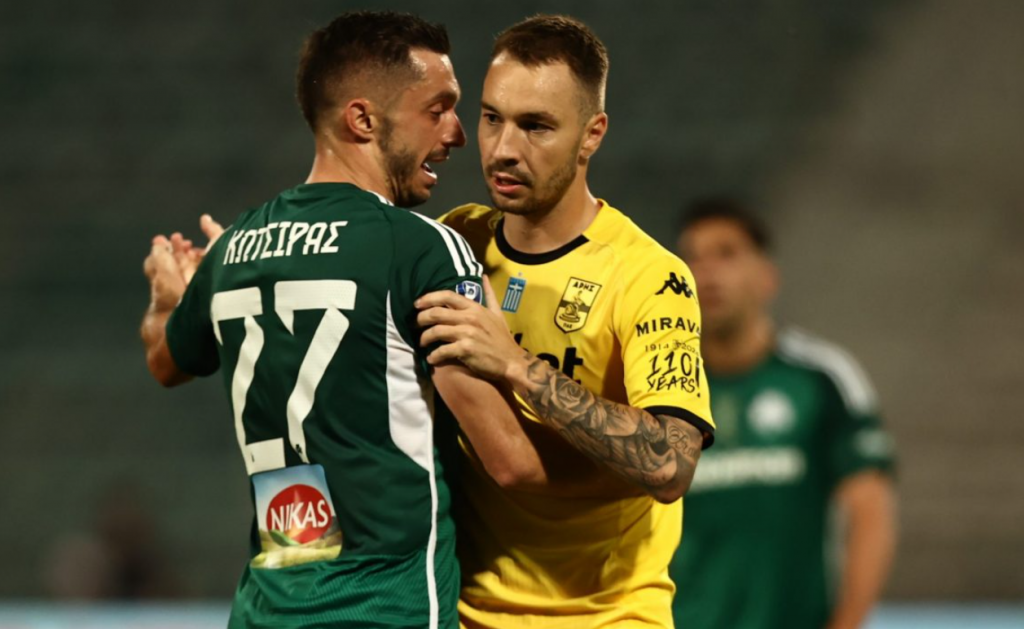 ΠΑΟ – Άρης 1-1: Με Μορόν στην κορυφή ο Άρης, έχασαν οι «πράσινοι»