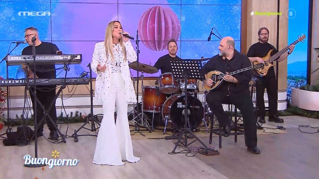 Η Μελίνα Ασλανίδου ξεσηκώνει το πλατό του «Buongiorno» με τις επιτυχίες της