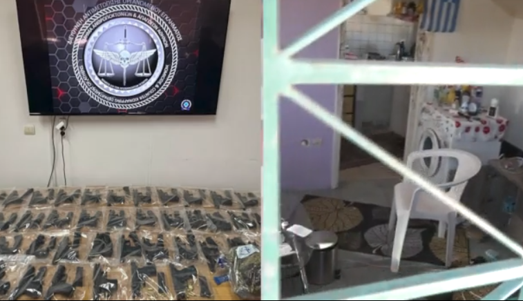 Αυτό είναι το οπλοστάσιο της τουρκικής μαφίας – Εντόπισαν 49 όπλα και ποσότητα ναρκωτικών