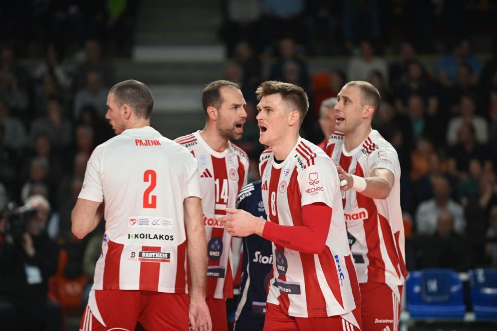 CEV Champions League: Αποφασιστικό βήμα πρόκρισης έκανε ο Ολυμπιακός κόντρα στην Σεν Ναζέρ