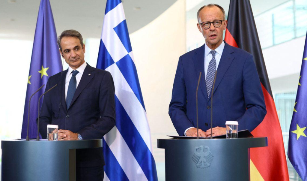 Μητσοτάκης – Μερτς: Ουκρανικό, μεταναστευτικό και οικονομία στο επίκεντρο της συνάντησής τους