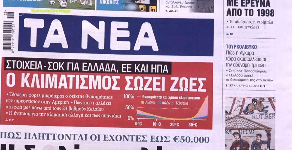 Τα πρωτοσέλιδα των εφημερίδων σήμερα