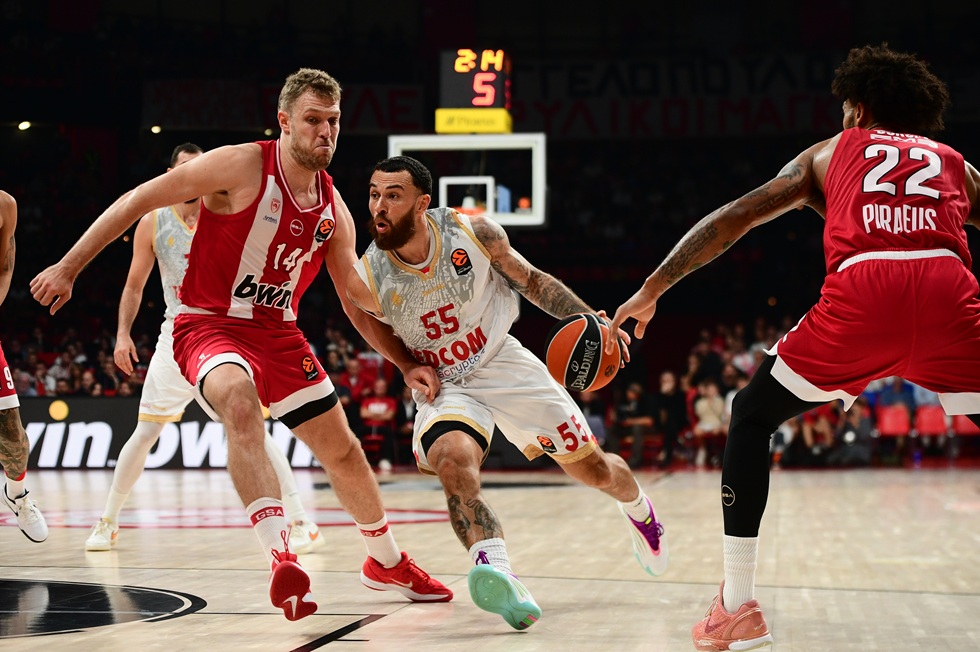 Euroleague: Ήττα του Ολυμπιακού από τη Μονακό