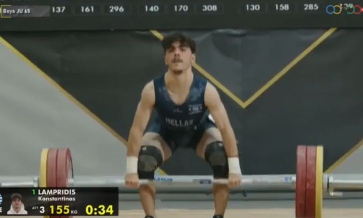 Ευρωπαϊκό Άρσης Βαρών U23: Ασημένιο μετάλλιο για τον Κωνσταντίνο Λαμπρίδη