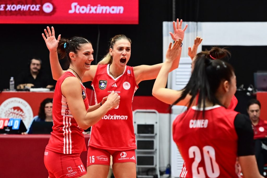 Ολυμπιακός – Μίλων 3-0: Άνετη νίκη για τις «ερυθρόλευκες»