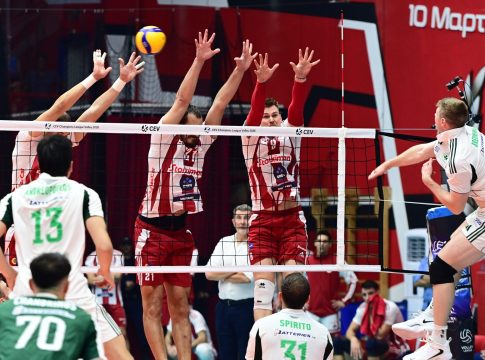 Volley League ανδρών: Νικητής στο πρώτο ντέρμπι ο Παναθηναϊκός