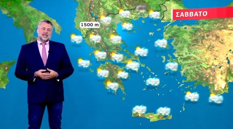 Άστατος ο καιρός το Σάββατο – Η πρόγνωση του Γιάννη Καλλιάνου