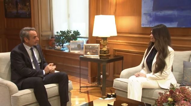 Η συνάντηση του Κυριάκου Μητσοτάκη με την Κίμπερλι Γκιλφόιλ