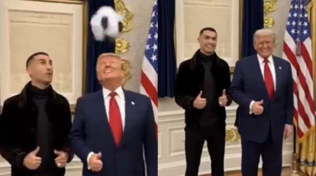 Ντόναλντ Τραμπ: Η υποδοχή του Κριστιάνο Ρονάλντο στον Λευκό Οίκο