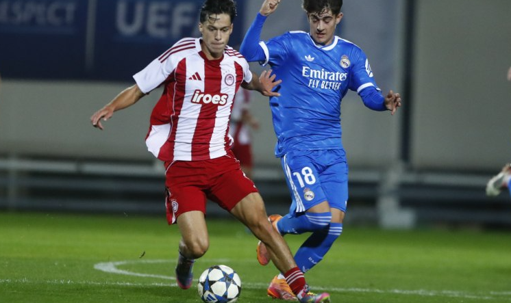 Youth League: Οι μικροί του Ολυμπιακού παρά την ήττα 2-0 ήταν ανταγωνιστικοί με τη Ρεάλ