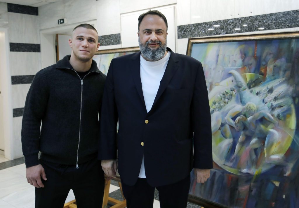 Ο Βαγγέλης Μαρινάκης στηρίζει τον Γιώργο Κουγιουμτσίδη στην προετοιμασία του για τους Ολυμπιακούς Αγώνες