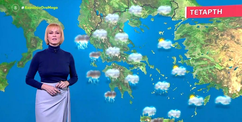 Άστατος ο καιρός σήμερα, Τετάρτη