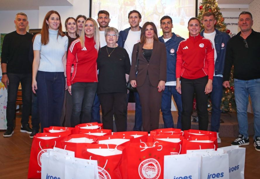 Ολυμπιακός: Επισκέφθηκε τις εγκαταστάσεις του συλλόγου «Φλόγα»