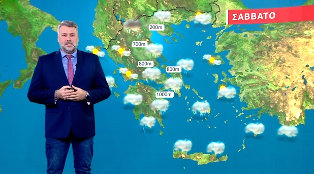 Κρύος ο καιρός το Σάββατο – Η πρόγνωση του Γιάννη Καλλιάνου