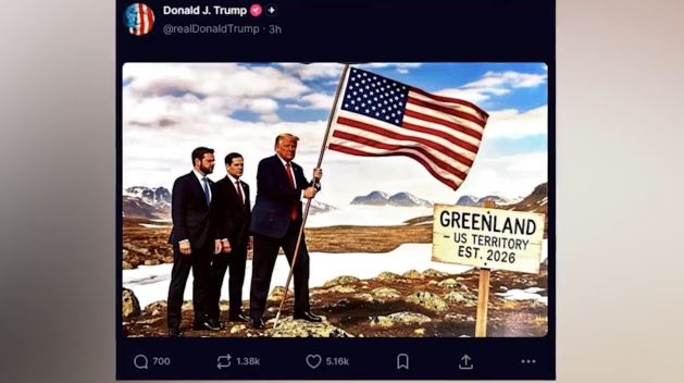 Ο Τραμπ ως «κατακτητής» – Σάλος από τις εικόνες AI που δείχνουν την Γροιλανδία αμερικανική