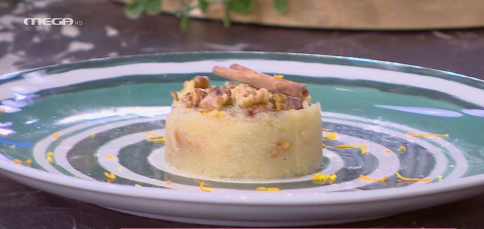 Ο pastry chef Ευάγγελος Χασιώτης μάς φτιάχνει σιμιγδαλένιο χαλβά