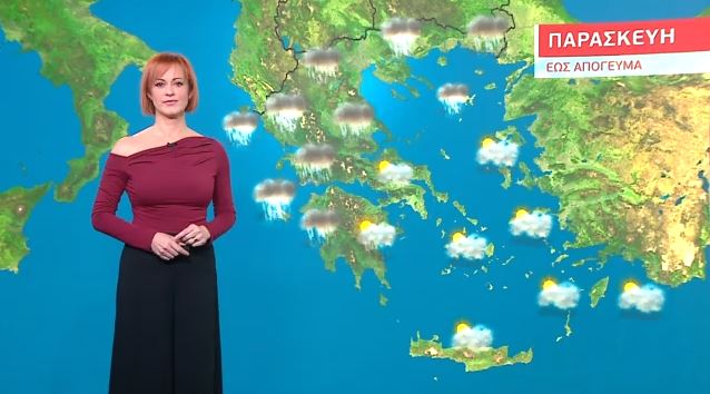 Άστατος ο καιρός την Παρασκευή – Η πρόγνωση της Χριστίνας Ρήγου
