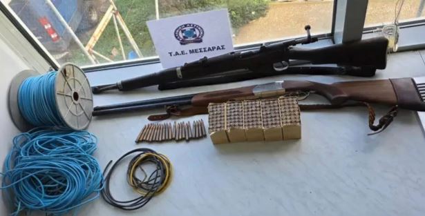 Βορίζια: Όπλα, φυσίγγια & εκρηκτικά εντοπίστηκαν σε εγκαταλελειμμένο στάβλο