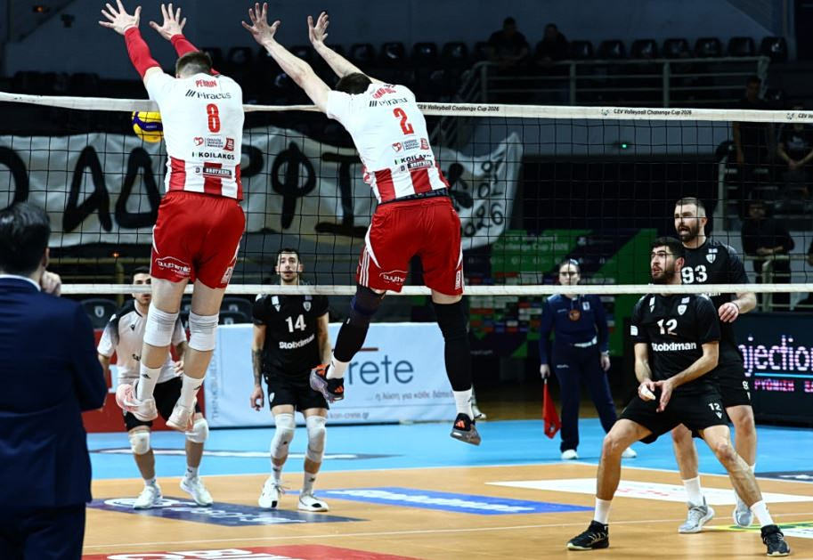 Volleyleague: Ολυμπιακός – Παναθηναϊκός και ΠΑΟΚ – Μίλων στα ημιτελικά