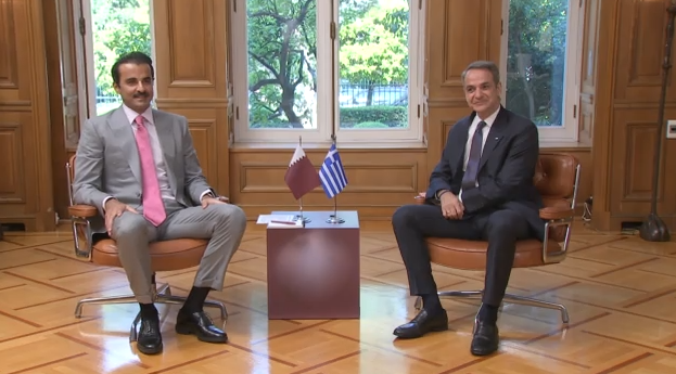 Στην Αθήνα ο Εμίρης του Κατάρ – Συνάντηση με τον Κυριάκο Μητσοτάκη στο Μαξίμου