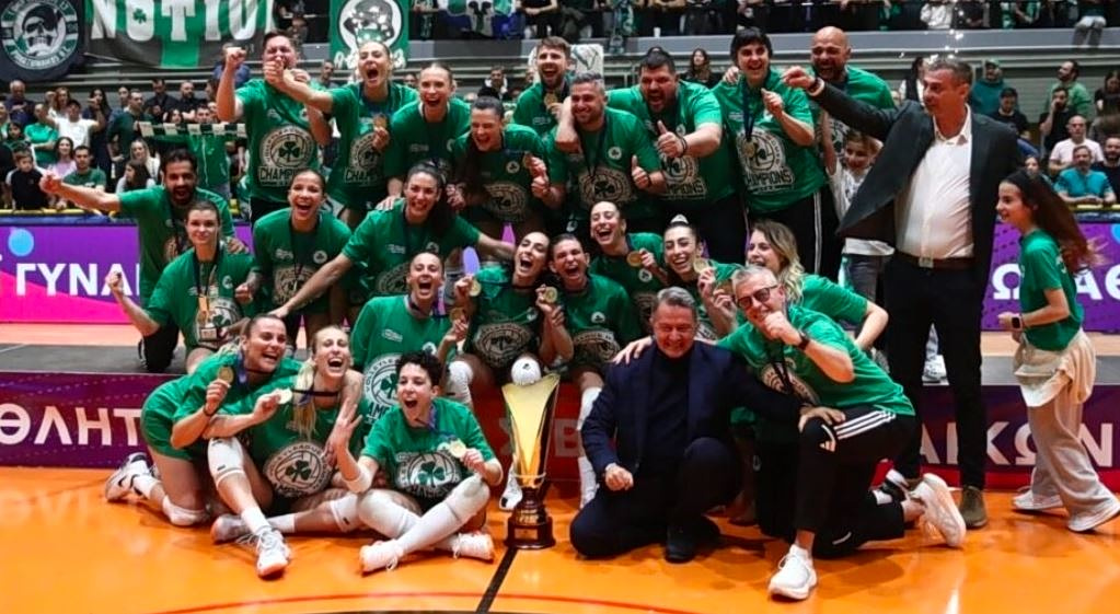 Volley League Γυναικών: Έκανε το 3-0 και στέφθηκε πρωταθλητής ο Παναθηναϊκός